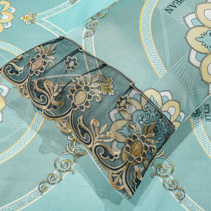 91家纺网 家纺一手货源 找家纺 ds生活馆 2021新款欧式床裙款冰丝席凉席 华尔兹