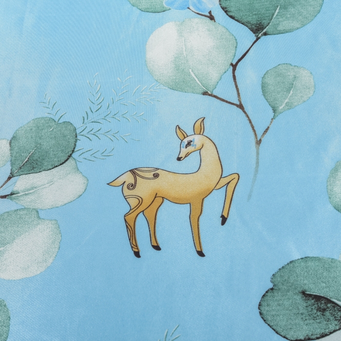 91家纺网 家纺一手货源 找家纺 ds生活馆 2021新款欧式床裙款冰丝席凉席 森林奇境