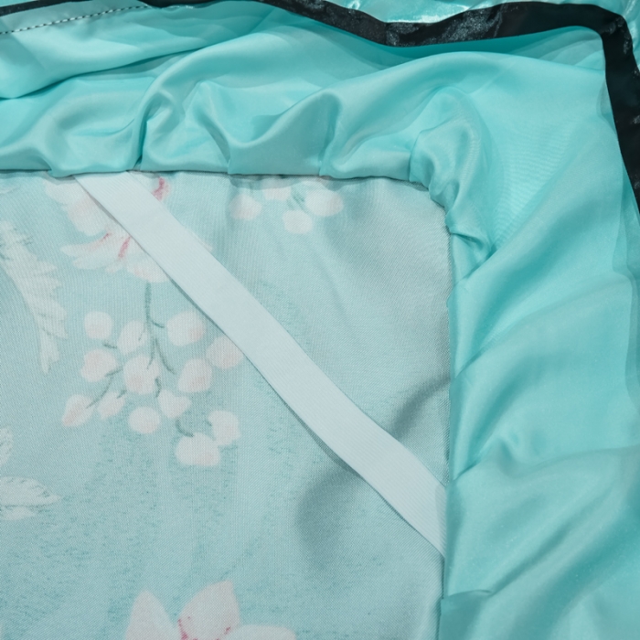 91家纺网 家纺一手货源 找家纺 ds生活馆 2021新款欧式床裙款冰丝席凉席 盛世花开