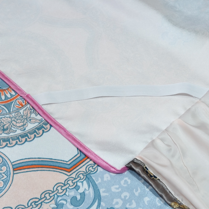 91家纺网 家纺一手货源 找家纺 ds生活馆 2021新款欧式床裙款冰丝席凉席 维纳斯粉