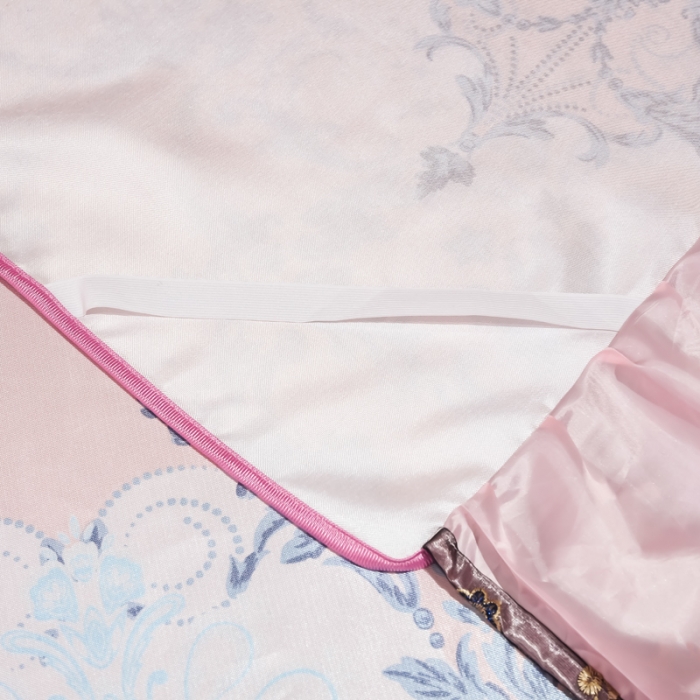 91家纺网 家纺一手货源 找家纺 ds生活馆 2021新款欧式床裙款冰丝席凉席 悉尼粉