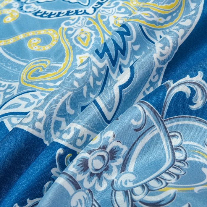 91家纺网 家纺一手货源 找家纺 ds生活馆 2021新款欧式床裙款冰丝席凉席 雅韵翩然