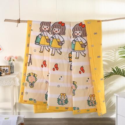 91家纺网 家纺一手货源 找家纺 仟网汇 2021新款全棉夏被 甜心宝贝