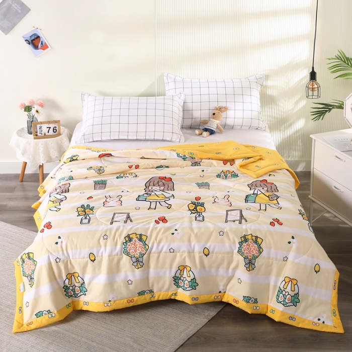 91家纺网 家纺一手货源 找家纺 仟网汇 2021新款全棉夏被 甜心宝贝