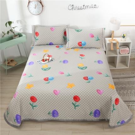 91家纺网 家纺一手货源 找家纺 （总）森麻艾草助眠老粗布凉席全棉肌理纹加厚床单空调软席