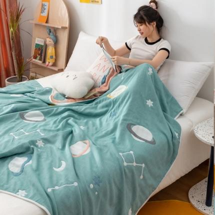 91家纺网 家纺一手货源 找家纺 （总）朴尔家纺 2021新款卡漫风格全棉六层纱毛巾被