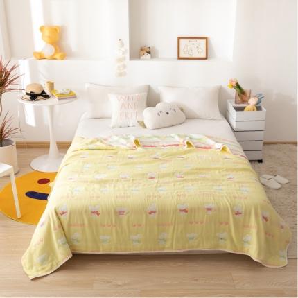 91家纺网 家纺一手货源 找家纺 （总）朴尔家纺 2021新款卡通系全棉六层纱毛巾