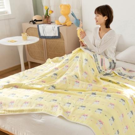 91家纺网 家纺一手货源 找家纺 （总）朴尔家纺 2021新款卡通系全棉六层纱毛巾