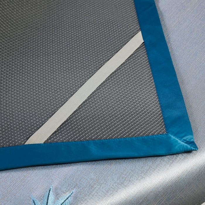 91家纺网 家纺一手货源 找家纺 涞澳家纺 2021新款凉席三件套-枫叶 枫叶-蓝