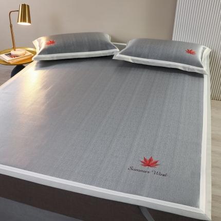 91家纺网 家纺一手货源 找家纺 （总）涞澳家纺 2021新款凉席三件套-枫叶