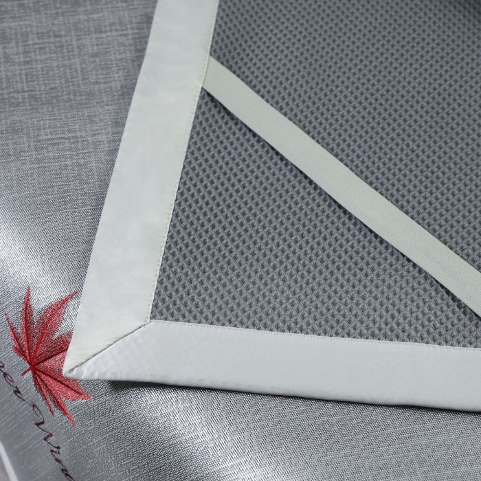 91家纺网 家纺一手货源 找家纺 涞澳家纺 2021新款凉席三件套-枫叶 枫叶-灰