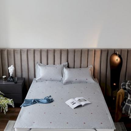 涞澳家纺 2021新款凉席三件套-时尚  梵克-红