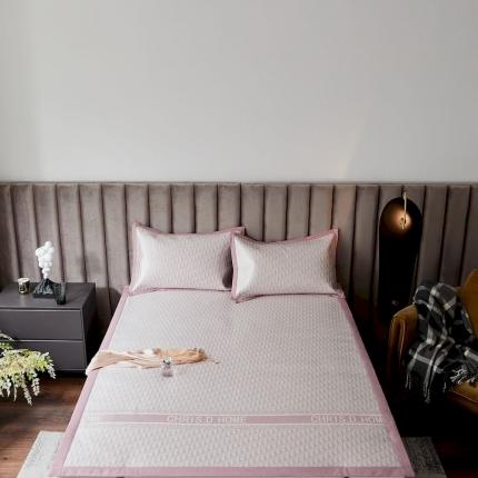 91家纺网 家纺一手货源 找家纺 涞澳家纺 2021新款凉席三件套-时尚 迪奥-豆沙