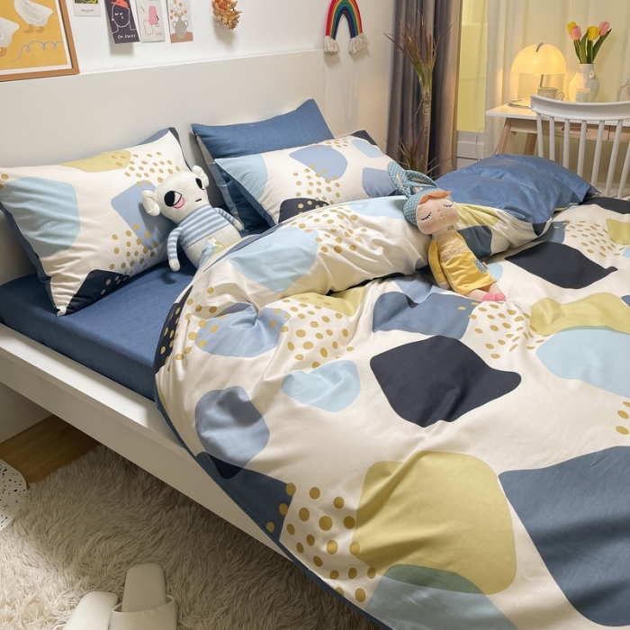 91家纺网 家纺一手货源 找家纺 金丝鸟 2021新款全棉四件套 石头记