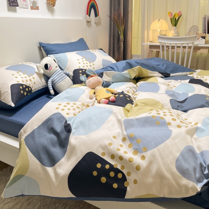 91家纺网 家纺一手货源 找家纺 金丝鸟 2021新款全棉四件套 石头记