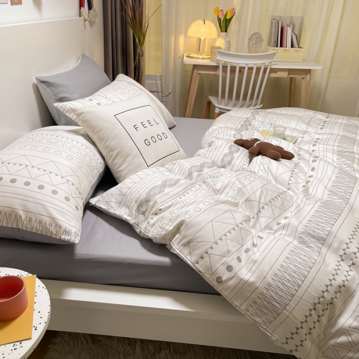 91家纺网 家纺一手货源 找家纺 金丝鸟 2021新款全棉四件套 纤尘