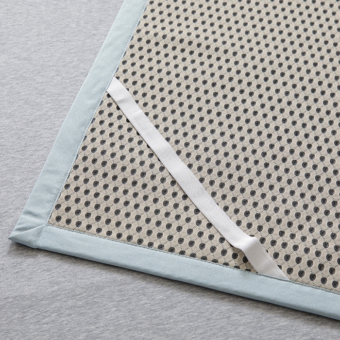 91家纺网 家纺一手货源 找家纺 小芽家居 2024新款冰丝斜纹提花凉席三件套 安格斯