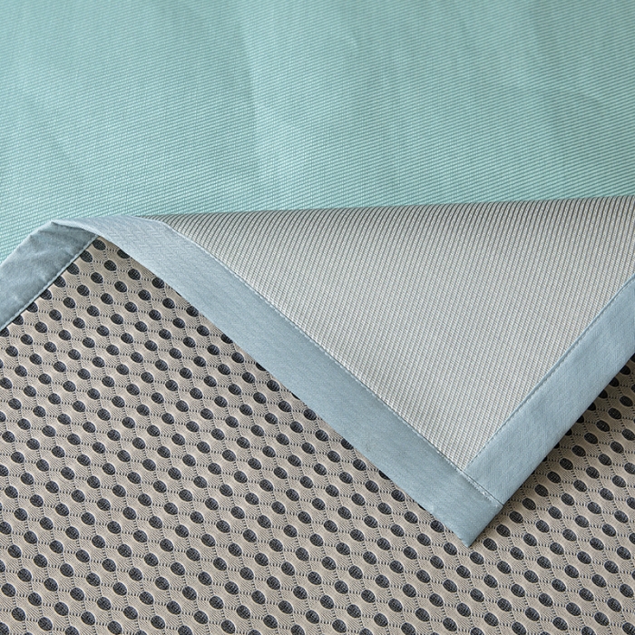 91家纺网 家纺一手货源 找家纺 小芽家居 2024新款冰丝斜纹提花凉席三件套 冰凌