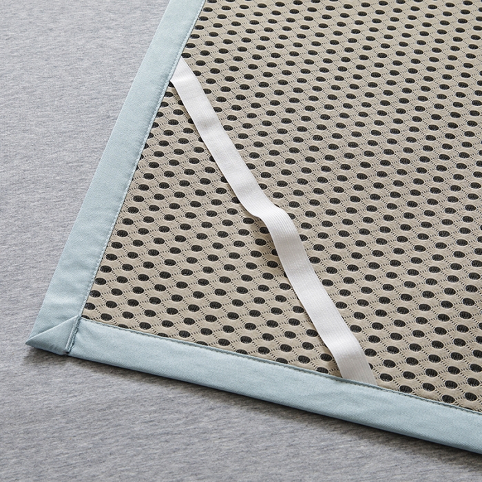 91家纺网 家纺一手货源 找家纺 小芽家居 2024新款冰丝斜纹提花凉席三件套 最美如初