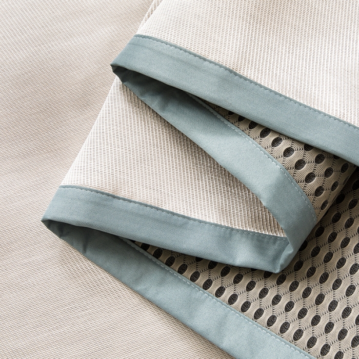 91家纺网 家纺一手货源 找家纺 小芽家居 2024新款千鸟格冰丝凉席三件套 千鸟格-香槟色