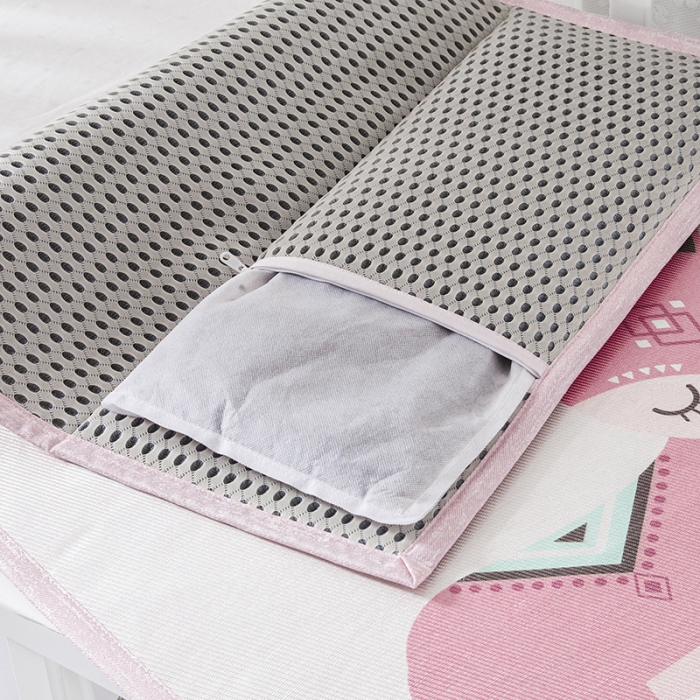 91家纺网 家纺一手货源 找家纺 小芽家居 2024新款儿童冰丝凉席卡通 粉红小鹿