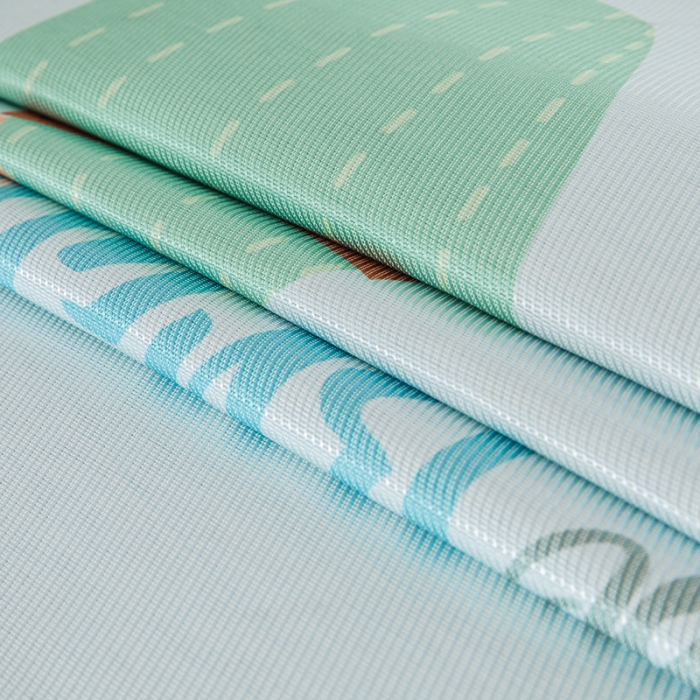 91家纺网 家纺一手货源 找家纺 小芽家居 2024新款儿童冰丝凉席卡通 加油仙人掌