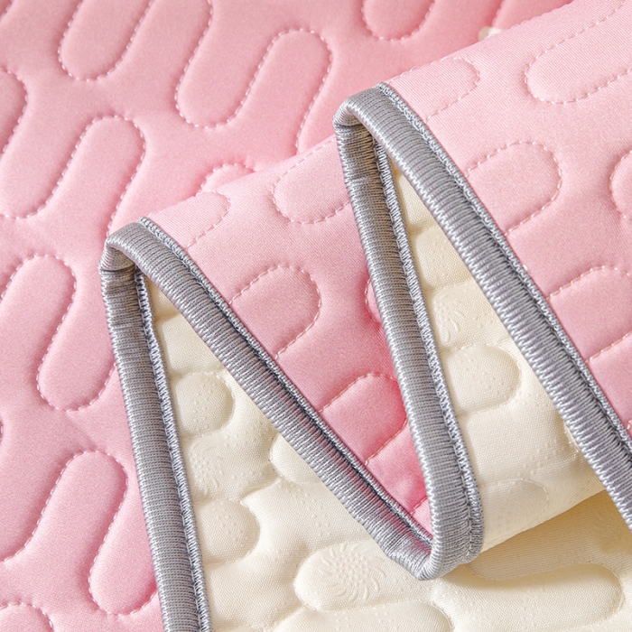 91家纺网 家纺一手货源 找家纺 小芽家居 2024新款儿童乳胶凉席卡通 冰淇淋女孩