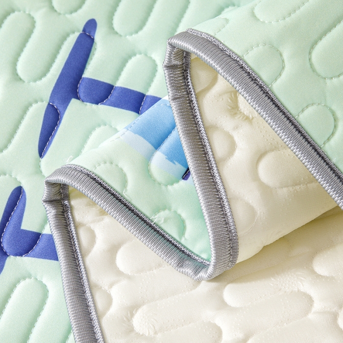 91家纺网 家纺一手货源 找家纺 小芽家居 2024新款儿童乳胶凉席卡通 搞怪鲸鱼