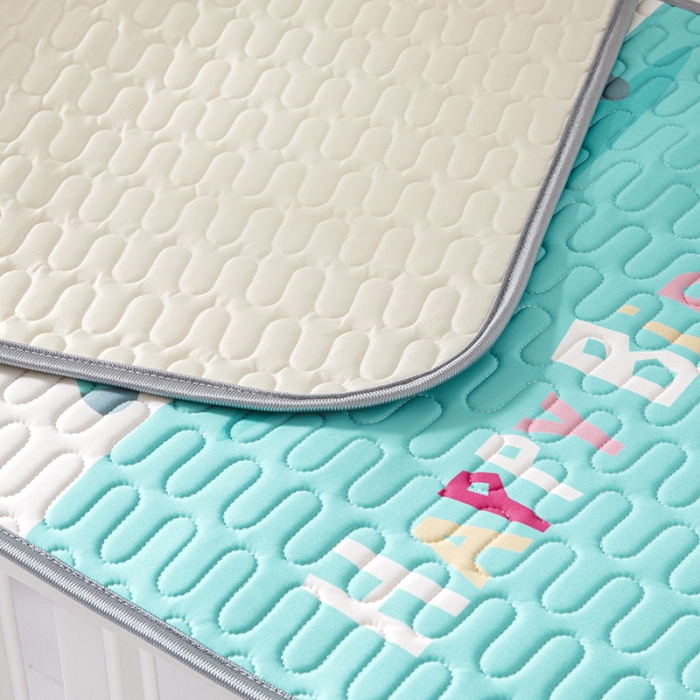 91家纺网 家纺一手货源 找家纺 小芽家居 2024新款儿童乳胶凉席卡通 生日快乐