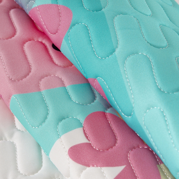 91家纺网 家纺一手货源 找家纺 小芽家居 2024新款儿童乳胶凉席卡通 生日快乐