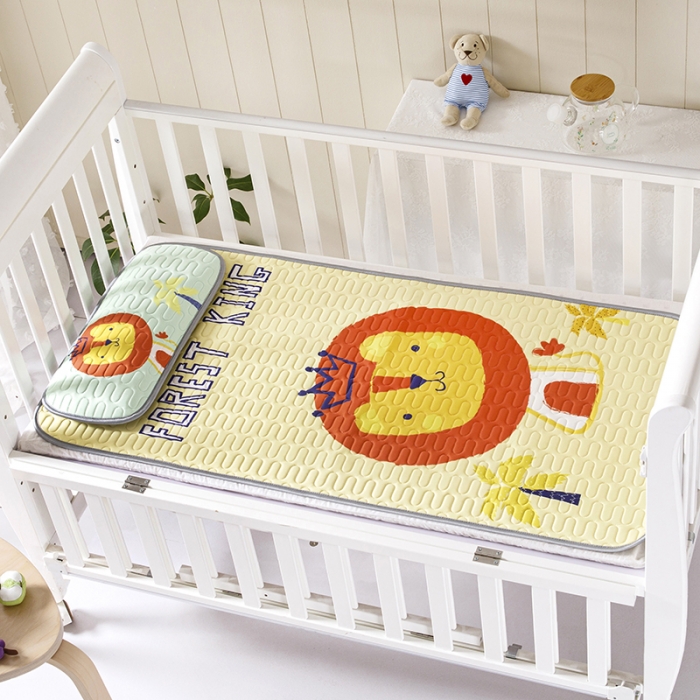 91家纺网 家纺一手货源 找家纺 小芽家居 2024新款儿童乳胶凉席卡通 狮子王