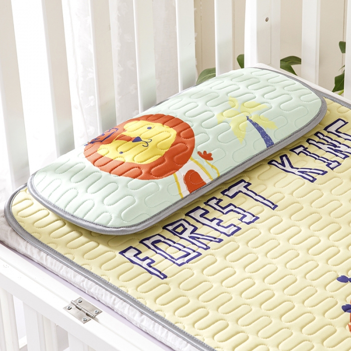 91家纺网 家纺一手货源 找家纺 小芽家居 2024新款儿童乳胶凉席卡通 狮子王