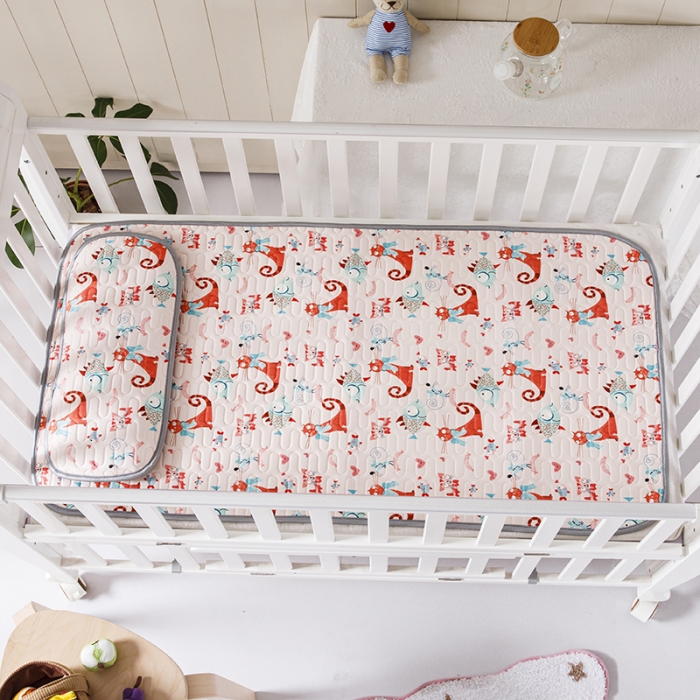 91家纺网 家纺一手货源 找家纺 小芽家居 2024新款儿童乳胶凉席卡通 贪吃猫