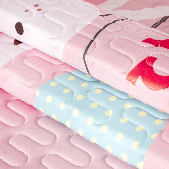 91家纺网 家纺一手货源 找家纺 小芽家居 2024新款儿童乳胶凉席卡通 兔子