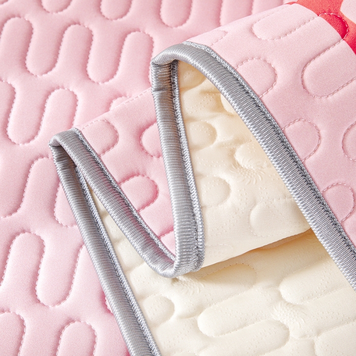 91家纺网 家纺一手货源 找家纺 小芽家居 2024新款儿童乳胶凉席卡通 兔子