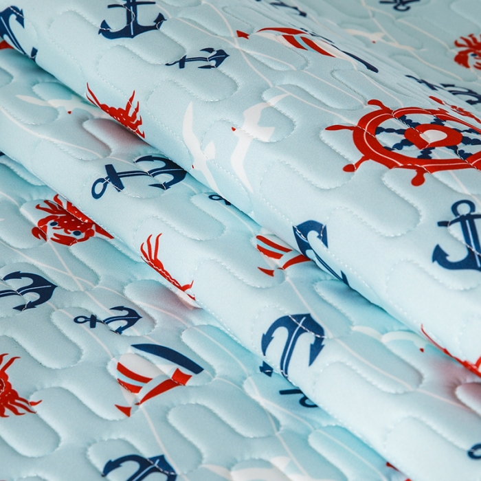 91家纺网 家纺一手货源 找家纺 小芽家居 2024新款儿童乳胶凉席卡通 小帆船