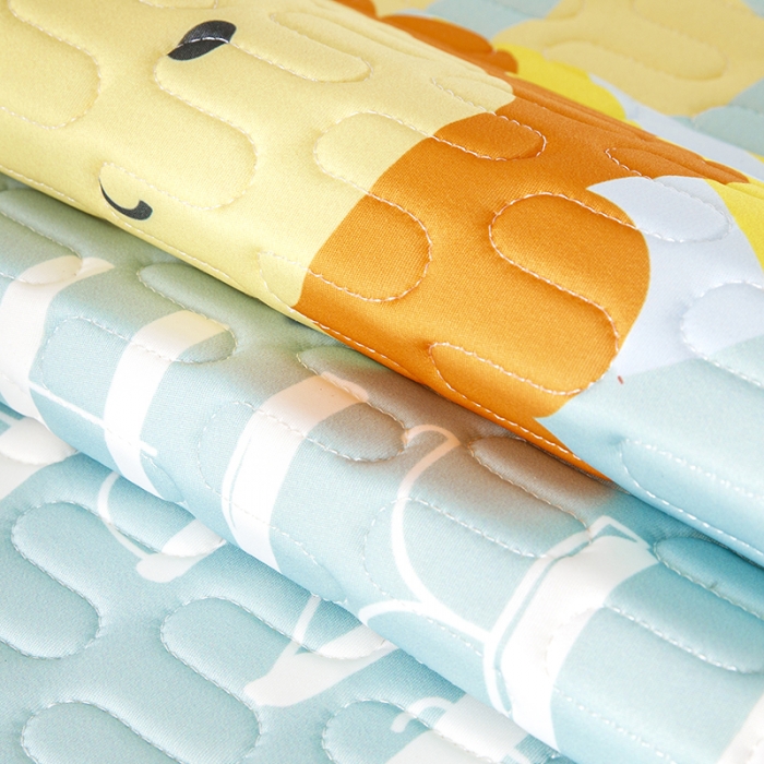 91家纺网 家纺一手货源 找家纺 小芽家居 2024新款儿童乳胶凉席卡通 小狮子