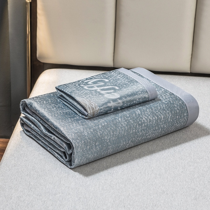 91家纺网 家纺一手货源 找家纺 全季家居 2021新款900D高精密三色维冰丝凉席 几叶