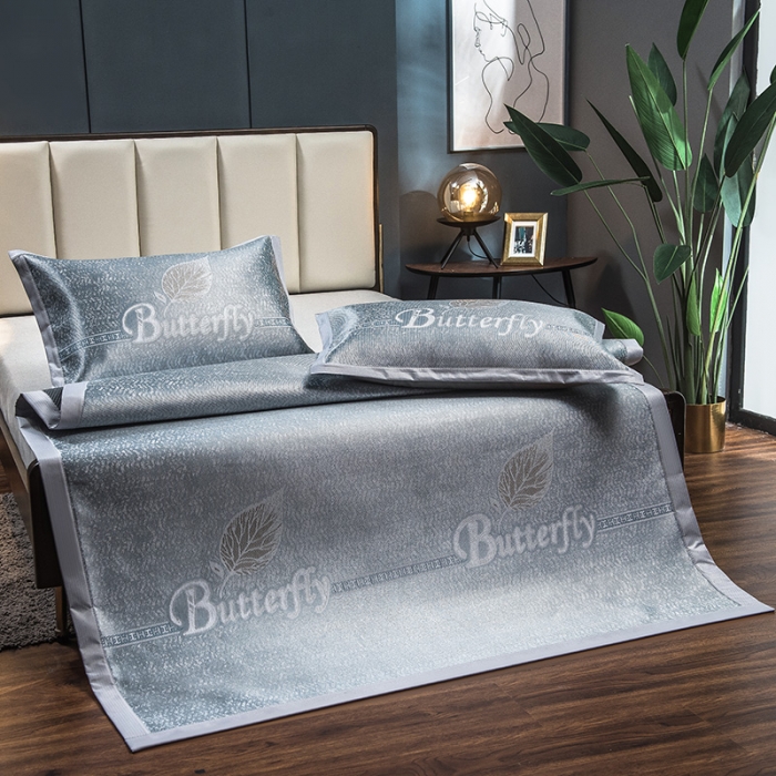 91家纺网 家纺一手货源 找家纺 全季家居 2021新款900D高精密三色维冰丝凉席 几叶