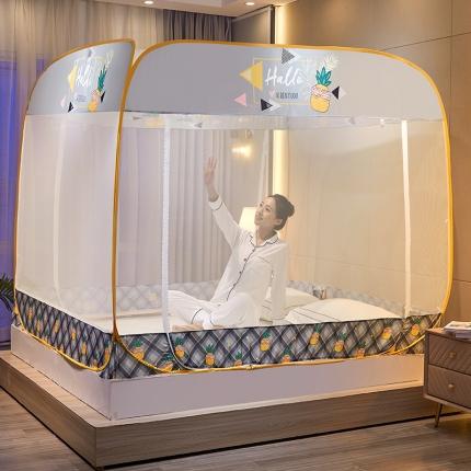 91家纺网 家纺一手货源 找家纺 （总）卓尔居 2022年新款大顶免安装全底床笠款蚊帐