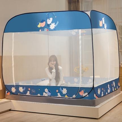 91家纺网 家纺一手货源 找家纺 （总）卓尔居 2022年新款大顶免安装全底床笠款蚊帐