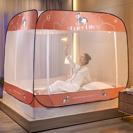 91家纺网 家纺一手货源 找家纺 （总）卓尔居 2022年新款大顶免安装全底床笠款蚊帐