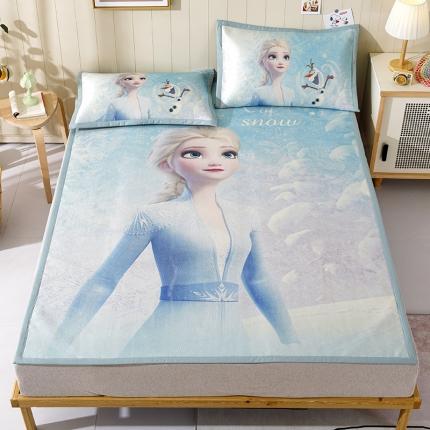 小芽家居 2024新款大款迪士尼冰丝凉席 冰雪女王