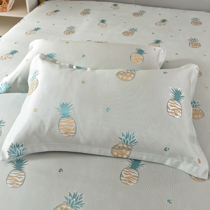 91家纺网 家纺一手货源 找家纺 （总）甜之梦家纺 2025新款提花凉席单品床笠款三件套