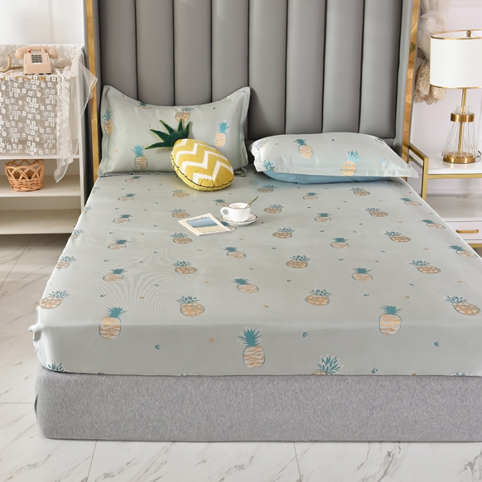 91家纺网 家纺一手货源 找家纺 （总）甜之梦家纺 2025新款提花凉席单品床笠款三件套