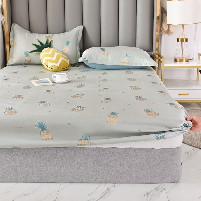 91家纺网 家纺一手货源 找家纺 （总）甜之梦家纺 2025新款提花凉席单品床笠款三件套