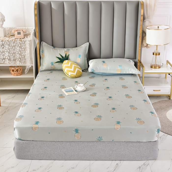 91家纺网 家纺一手货源 找家纺 （总）甜之梦家纺 2025新款提花凉席单品床笠款三件套