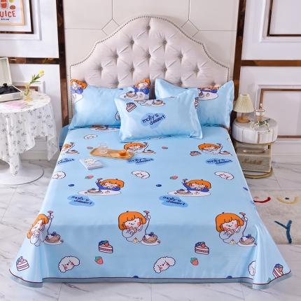 （总）甜之梦家纺 2025新款印花冰丝单品凉席床单款