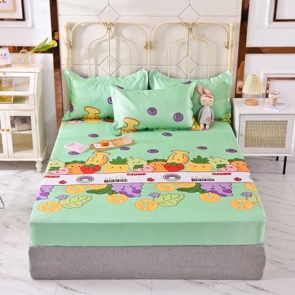 91家纺网 家纺一手货源 找家纺 （总）甜之梦家纺 2025新款印花冰丝单品凉席床笠款