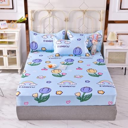 91家纺网 家纺一手货源 找家纺 （总）甜之梦家纺 2025新款印花冰丝单品凉席床笠款